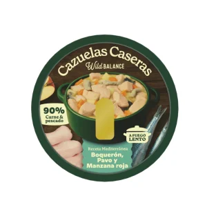 Cazuela casera de Boquerón, Pavo y Manzana para perros 280g
