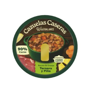 Cazuela casera de Ternera y Piña para perros 280g